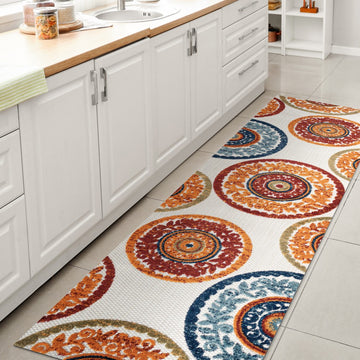 Circus Medallion High-low Indoor/outdoor Area Rug